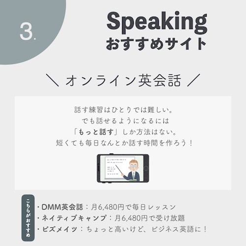 毎日英語を話す!スピーキングおすすめサイト