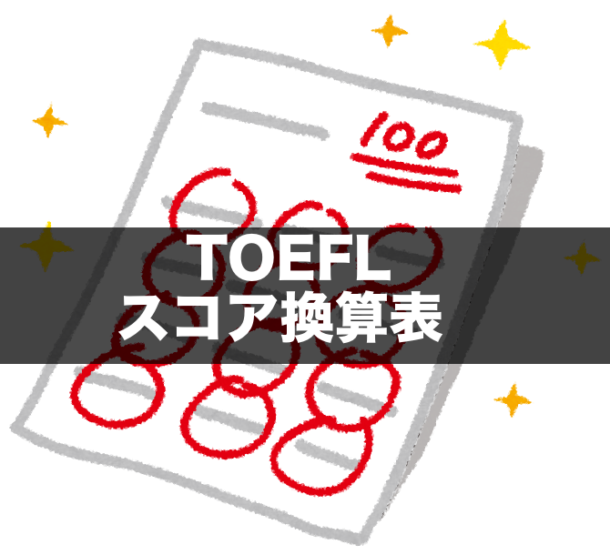 TOEFL スコア換算表