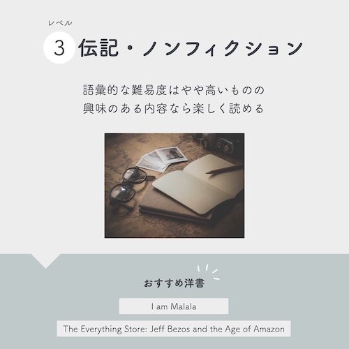 おすすめ洋書レベル3 伝記・ノンフィクション