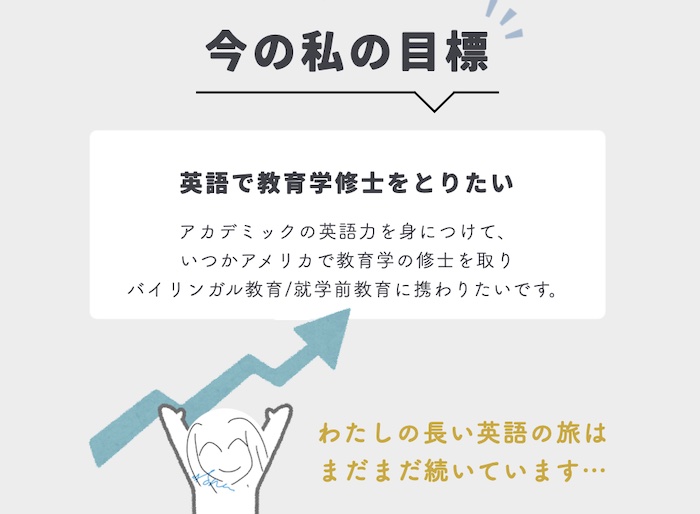 今の英語の目標