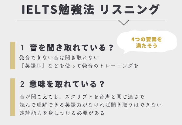 IELTS対策 リスニング