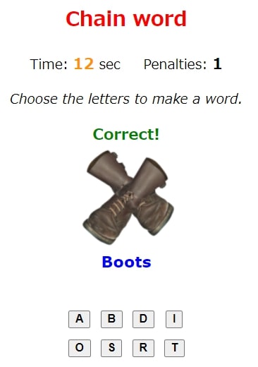 Game Zone Chain Word