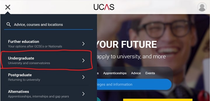 UCAS undegraduate