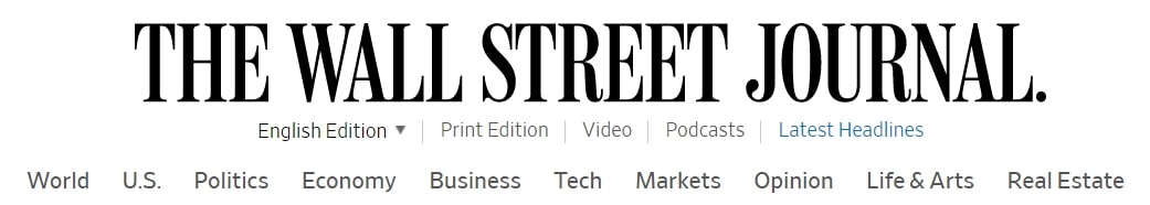 Wall Street Journal カテゴリー