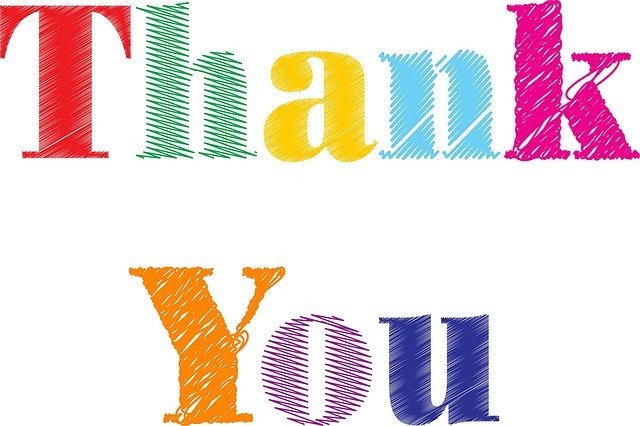 Thank you 英語