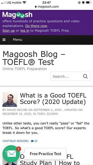 Magoosh　TOEFL