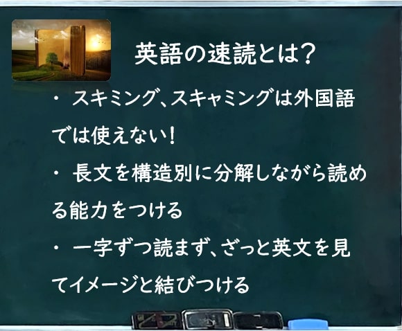 英文の速読法とは?