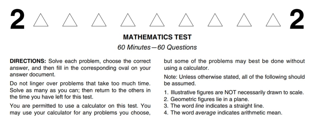 Act Math Test