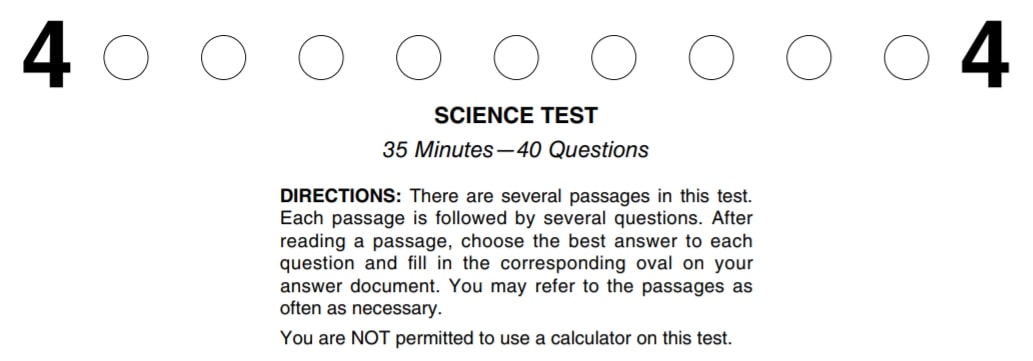 Act Science Test