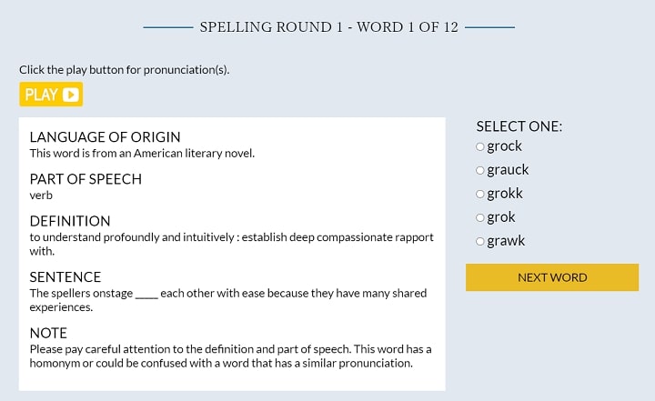 National Spelling Bee