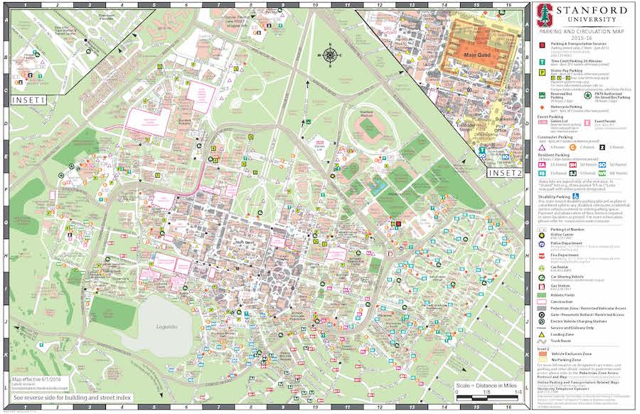 スタンフォード大学　地図