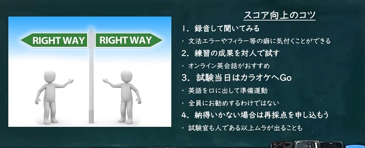 IELTSスピーキング スコア向上のためのコツ・テクニック