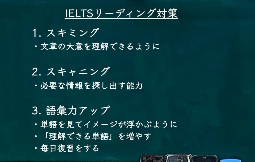IELTS6.0 リーディング対策