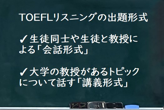 TOEFLリスニング形式