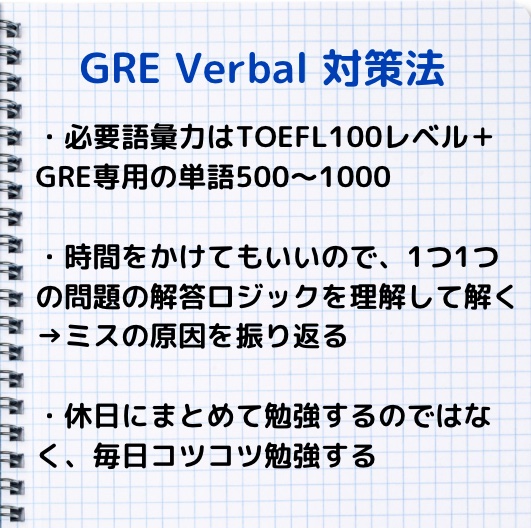 GRE Verbal 対策法