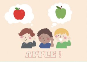 りんご 英語のイメージ