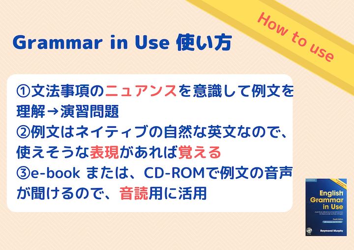 English Grammar in Use の使い方・勉強法