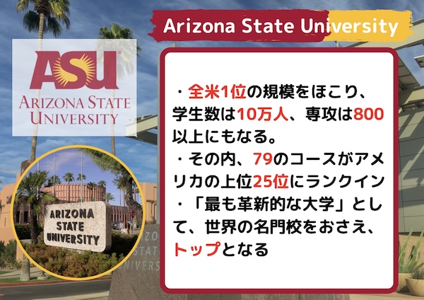 Arizona State University　特徴