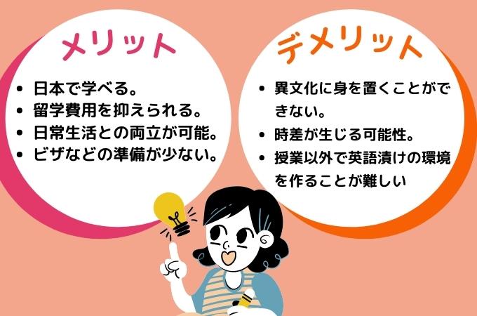 オンライン留学 メリット・デメリット
