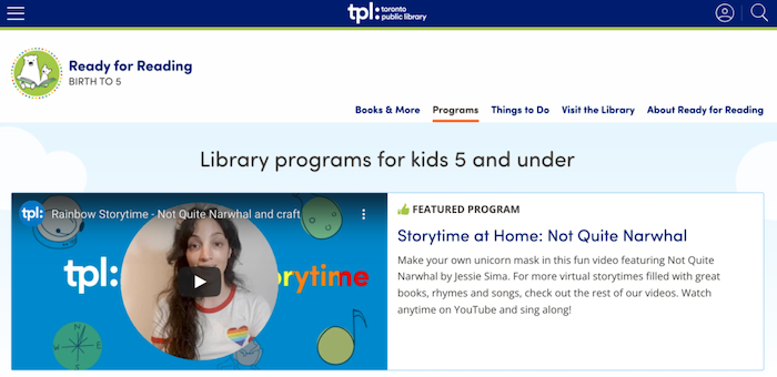 Storytime at home