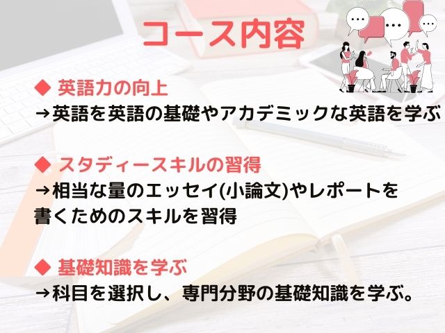 ファウンデーションコース コース内容