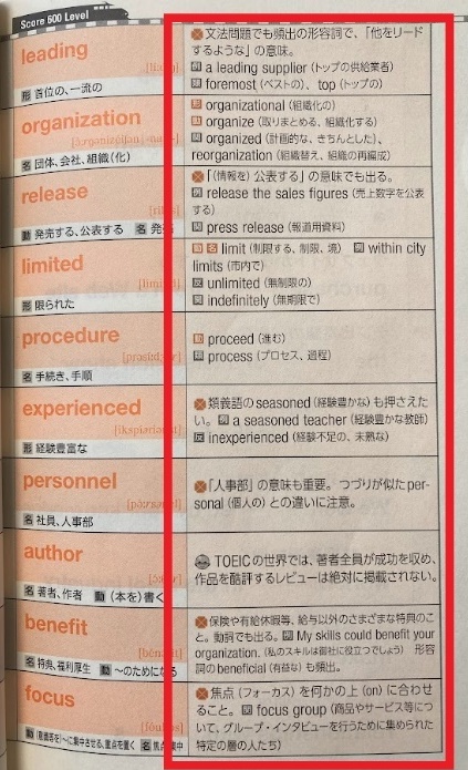 金のフレーズ サブ単語