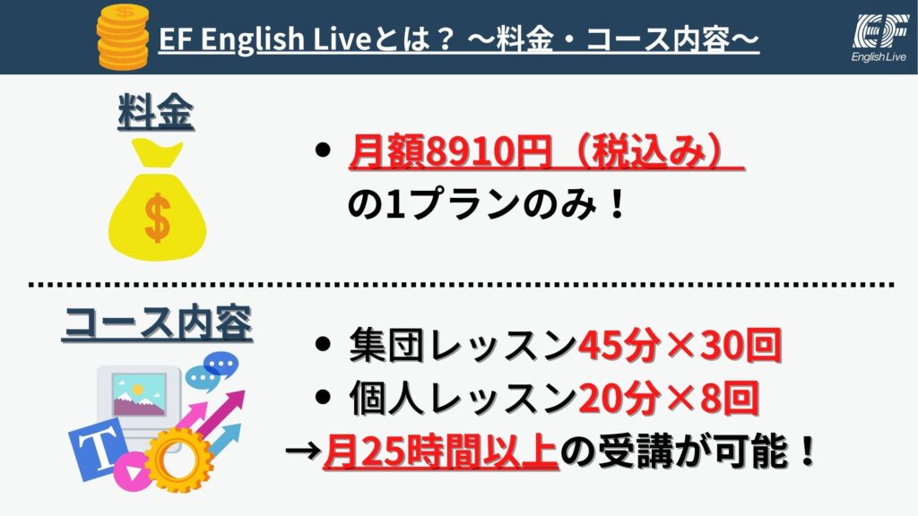 EF-English Live料金・コース内容