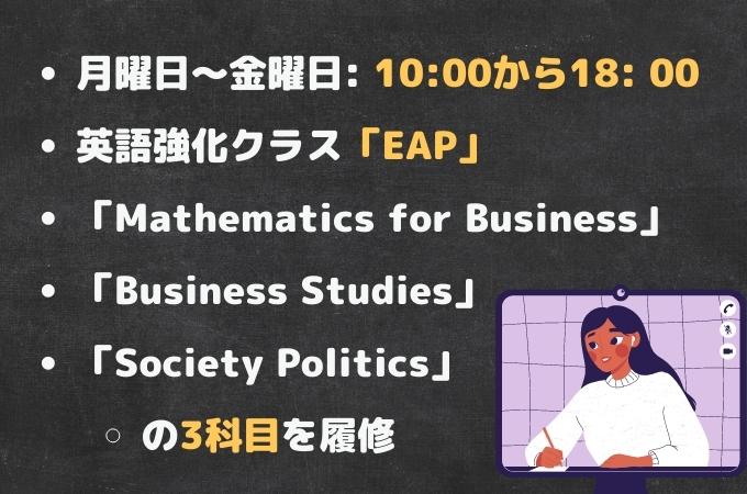 IFYプログラムで学ぶ科目