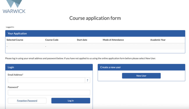 warwick postgraduate　出願方法