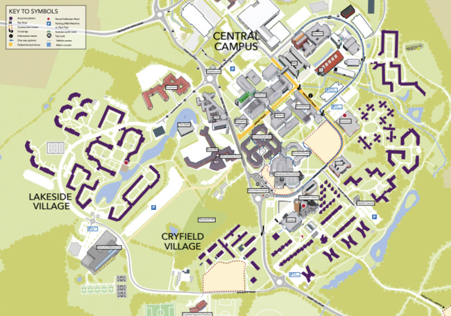 ウォーリック大学 キャンパスマップ