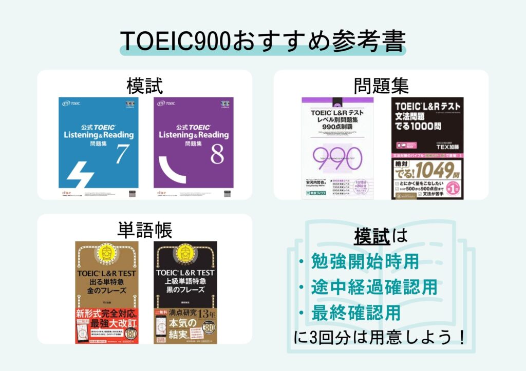 TOEIC900おすすめ参考書