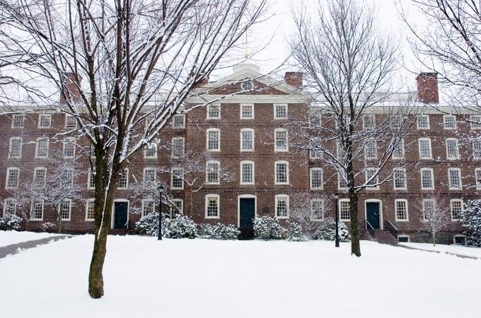 winter snow and brown university