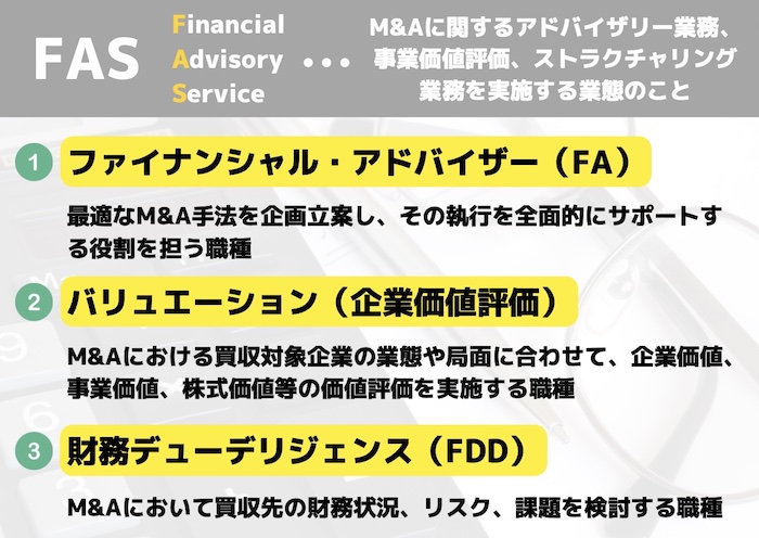 FAS（Financial Advisory Services）とは？