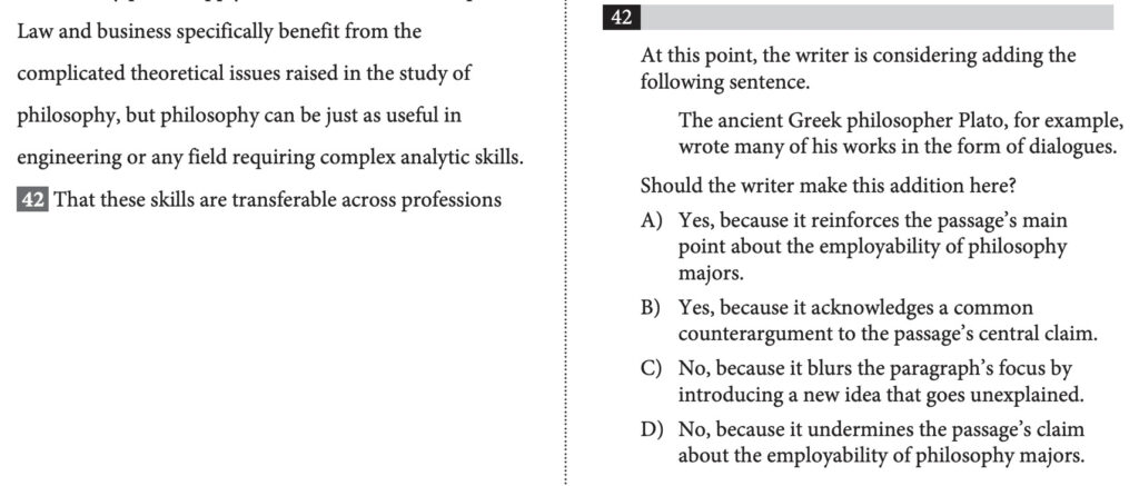SAT Writing問題例
