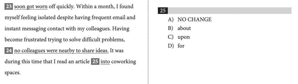 SAT Writing問題例