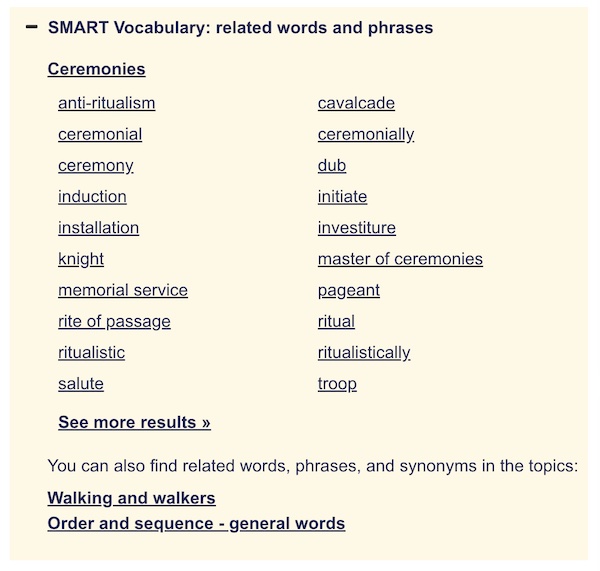 Cambridge Dictionary 活用例
