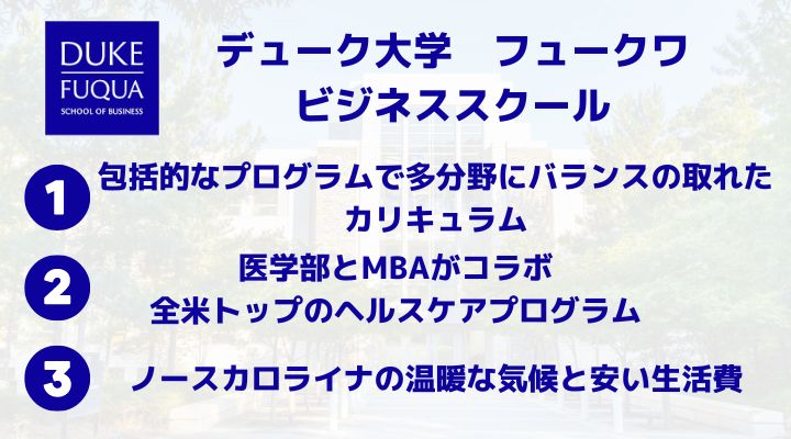 Duke大学 MBA