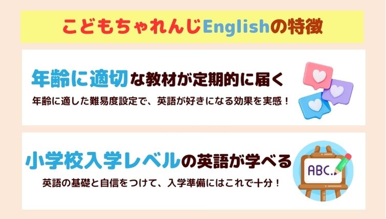 こどもちゃれんじイングリッシュの特徴