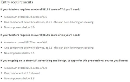 Leeds marketing course english requirements
