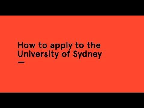 シドニー大学出願方法