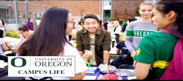 オレゴン大学のキャンパス生活イメージ