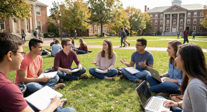 アメリカ大学 芝生