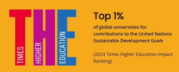 2024年THEインパクトランキングでSDGs貢献度において世界トップ1％に選ばれたビクトリア大学