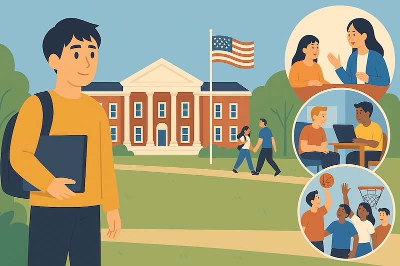 アメリカの大学生 サムネイル