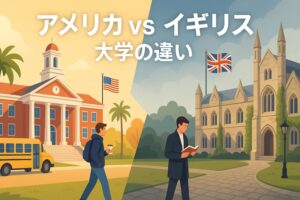アメリカ vs イギリス 大学の違い サムネイル