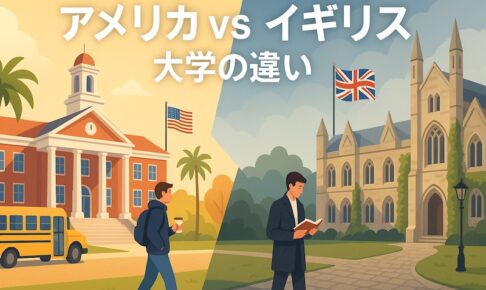 アメリカ vs イギリス 大学の違い サムネイル