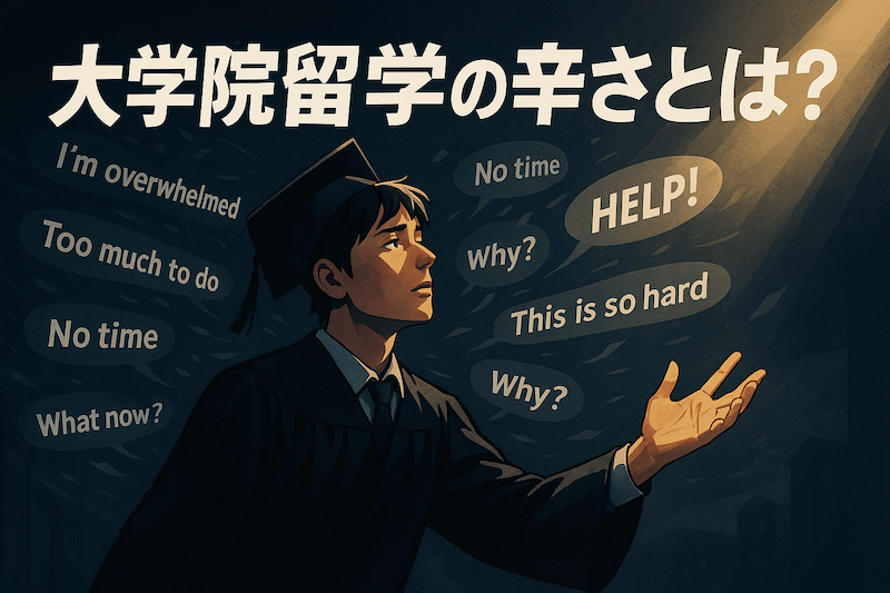 海外大学院留学のつらさ　サムネイル