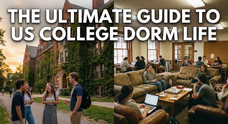 アメリカ大学の寮生活　サムネイル