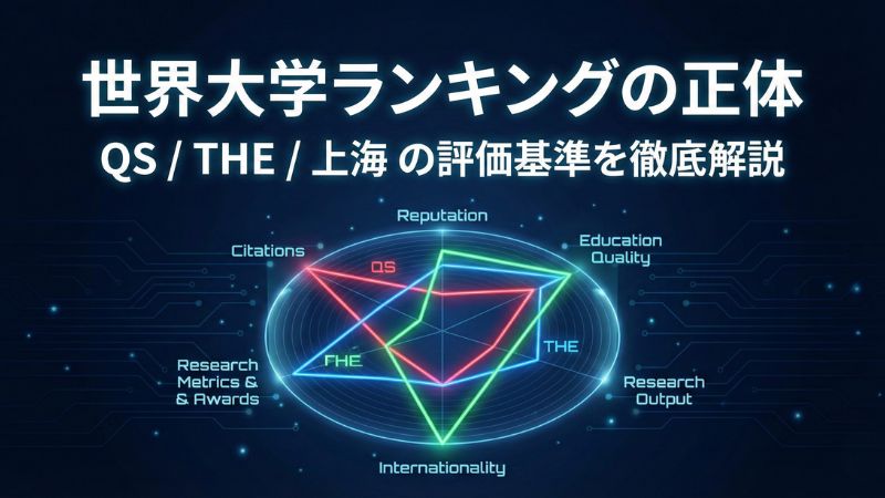 世界大学ランキングの評価基準　サムネイル