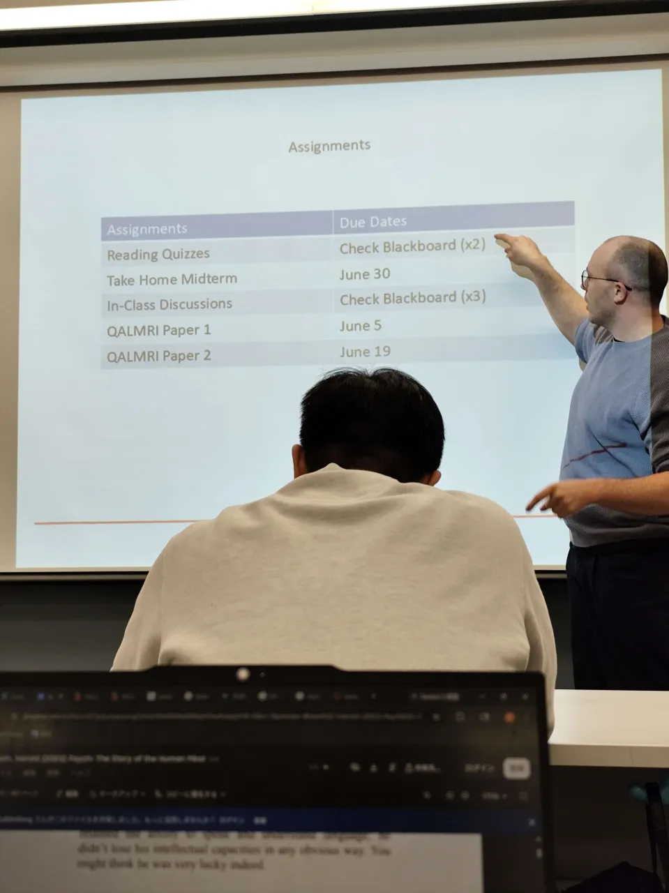 Seneca Polytechnicで授業を受ける教室の様子